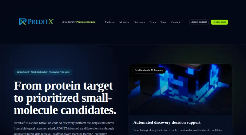 PreditX's own site