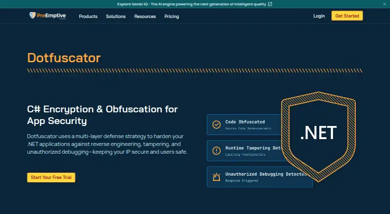 Dotfuscator's own site