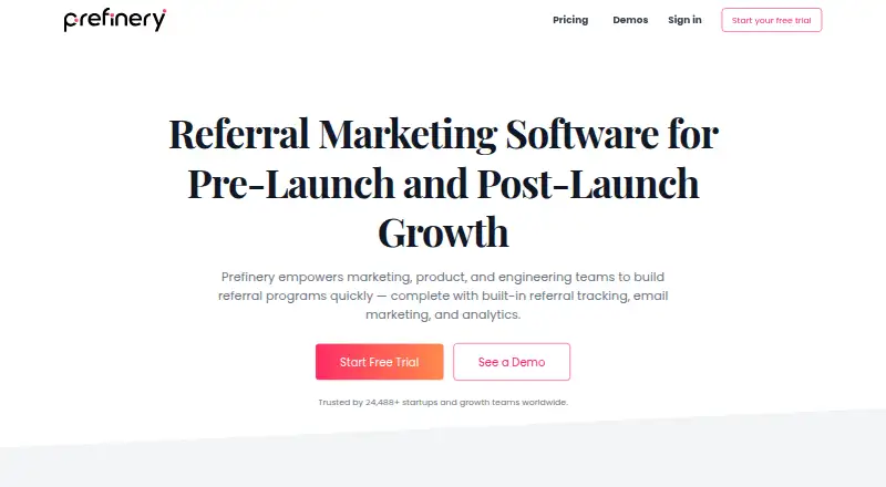 Prefinery's own site