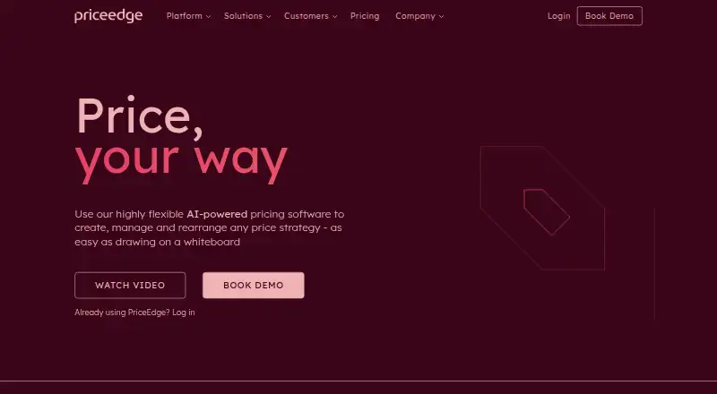 PriceEdge's own site