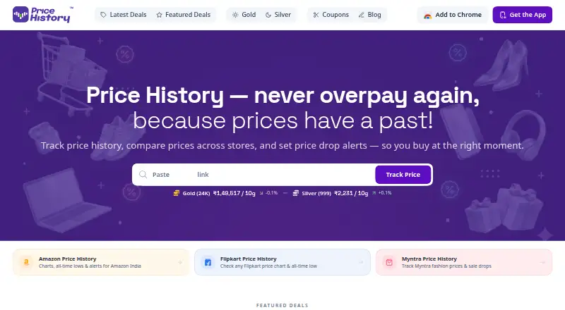 PriceHistoryApp's own site