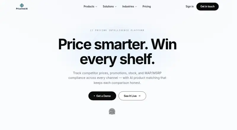 PriceIntel AI's own site