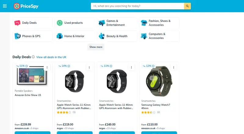 PriceSpy's own site