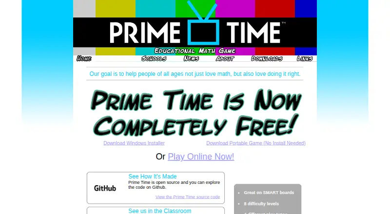 Prime Time's own site