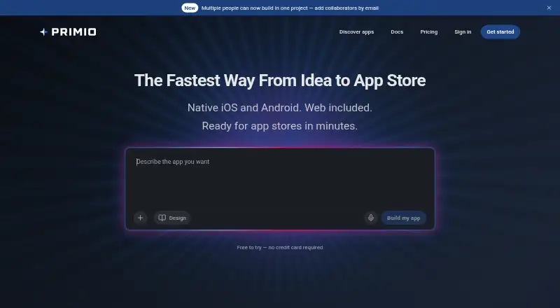 Primio's own site