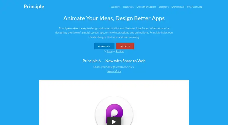 Principle's own site
