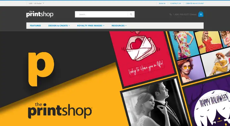 The Print Shop's own site