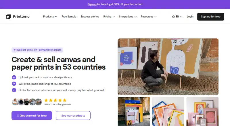 Printumo's own site