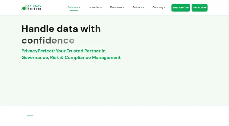 PrivacyPerfect's own site