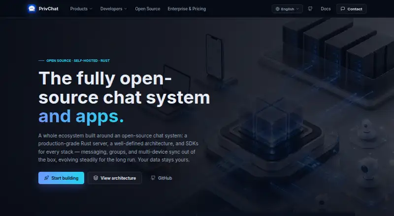 PrivChat's own site