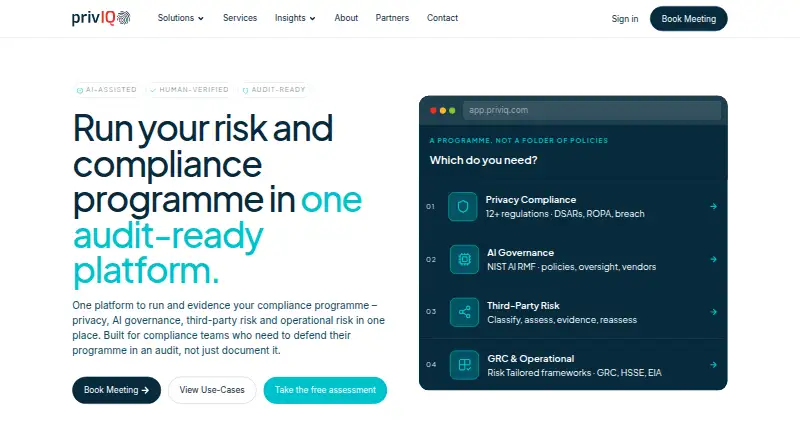 PrivIQ's own site