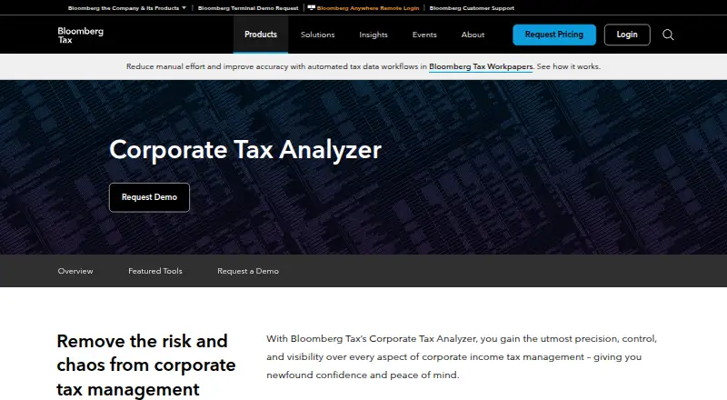 Corporate Tax Analyzer's own site