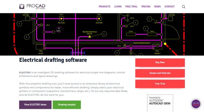 PROCAD ELECTRIC's own site