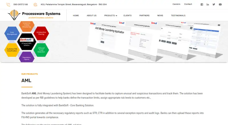 BankSoft AML's own site