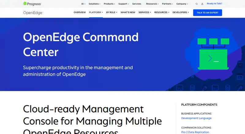 OpenEdge Command Center's own site