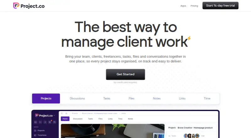 Project.co's own site