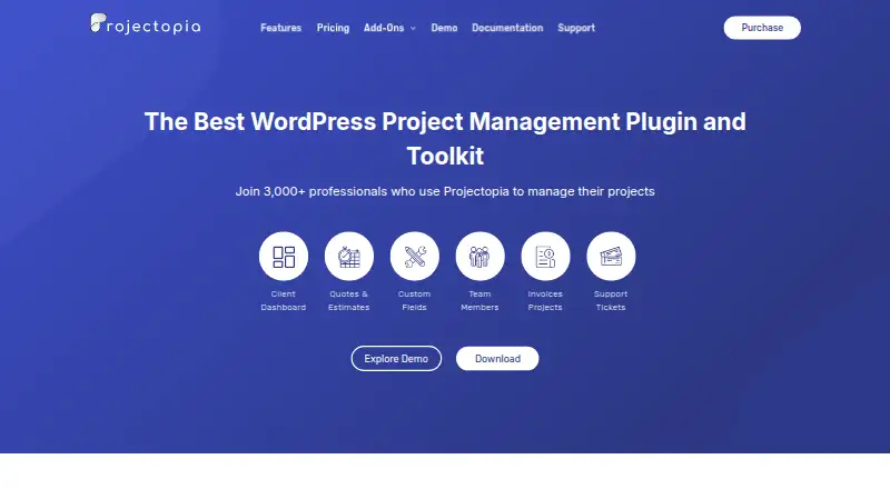 Projectopia's own site