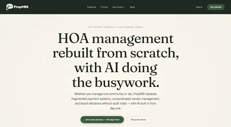 PropMIS's own site