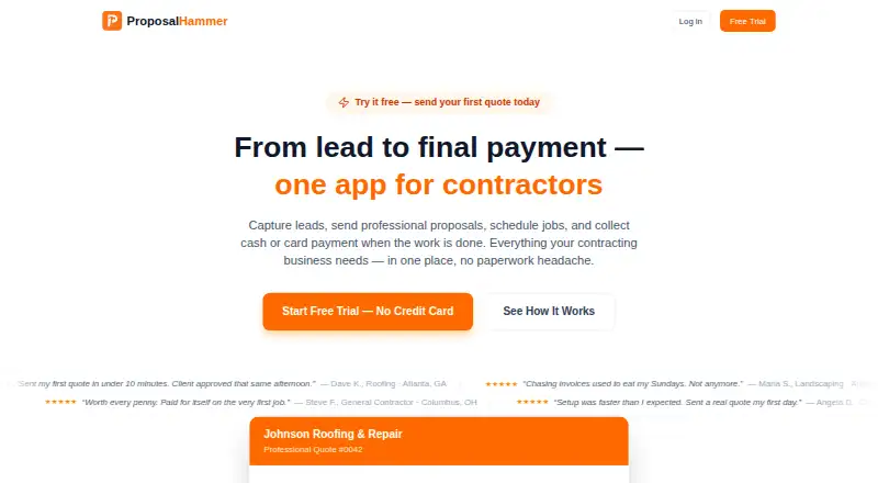 ProposalHammer's own site