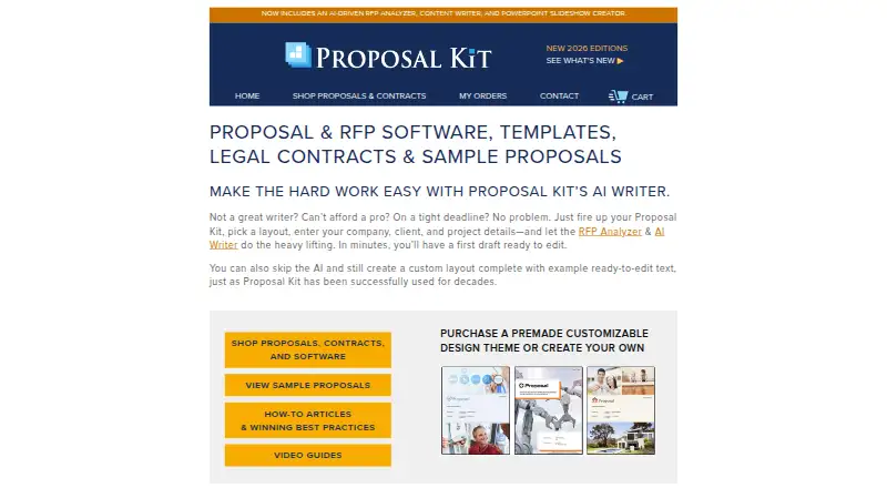 Proposal Kit's own site