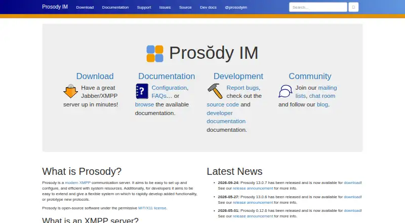 Prosody IM's own site