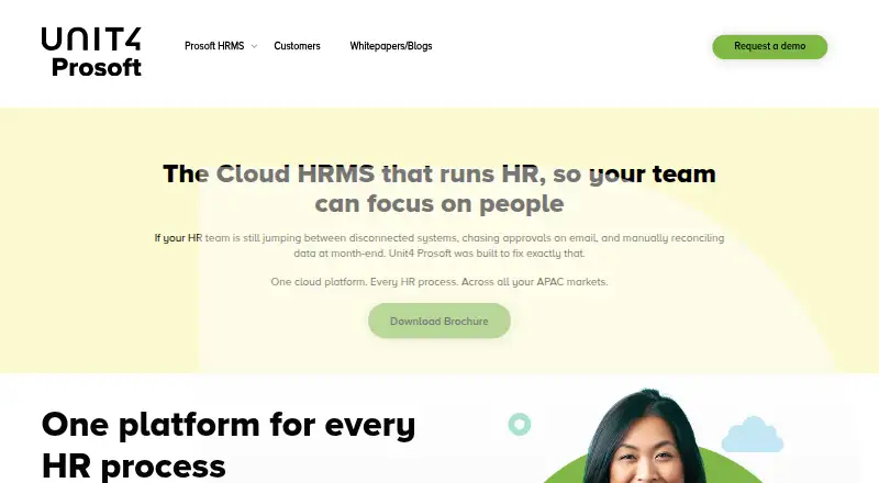 Unit4 Prosoft HRMS's own site