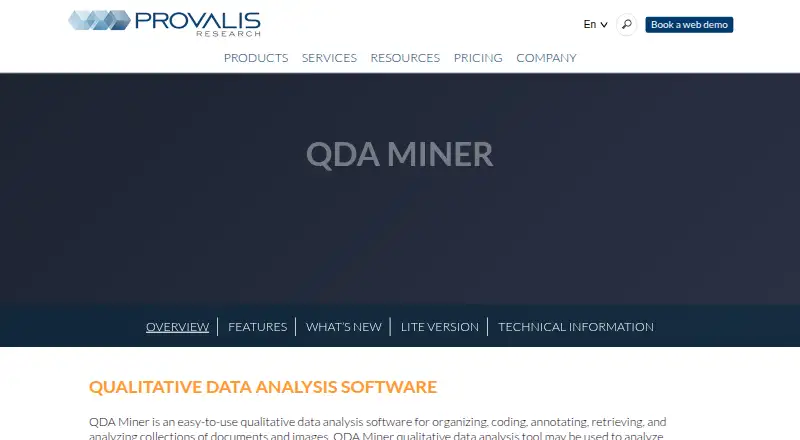 QDA Miner's own site