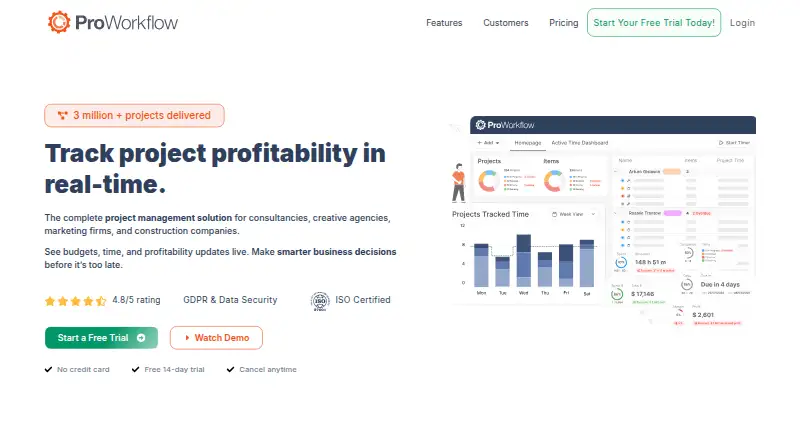 ProWorkflow's own site
