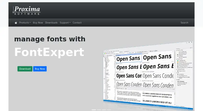 FontExpert's own site