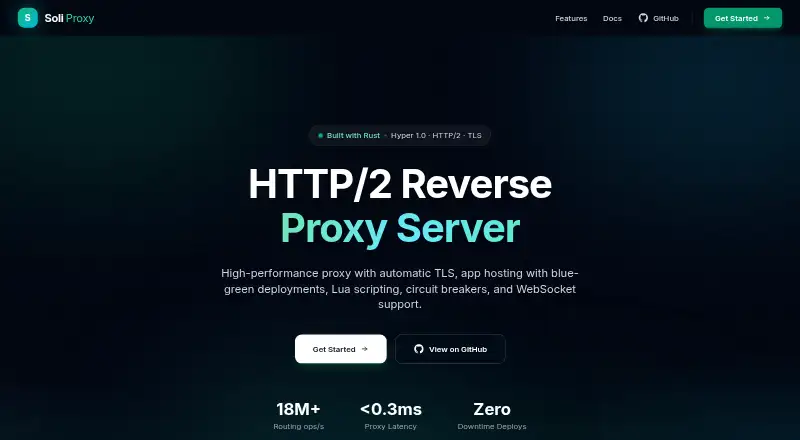 Soli Proxy's own site