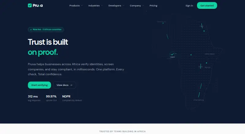 Pruva's own site