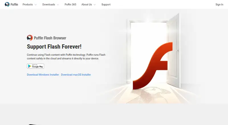 Puffin Web Browser's own site