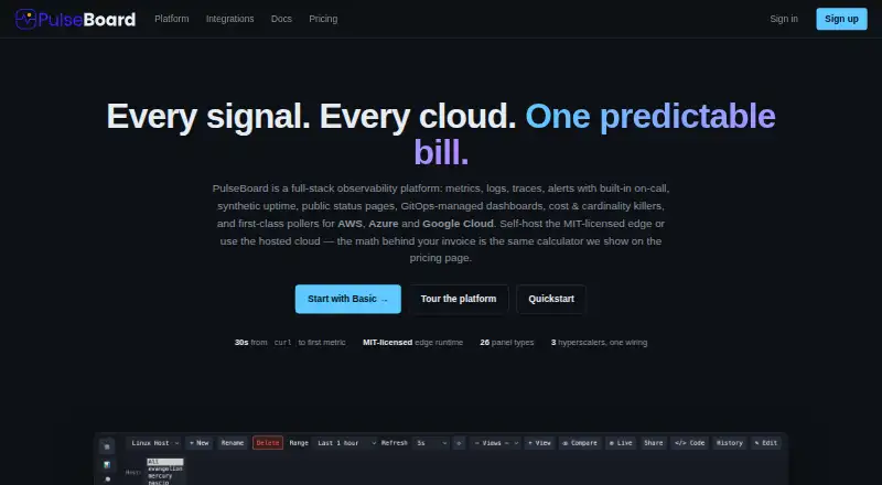 PulseBoard's own site