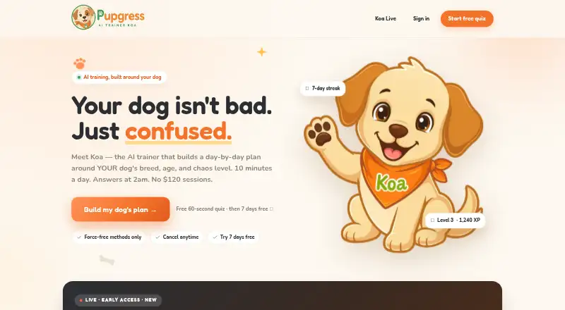 Pupgress's own site