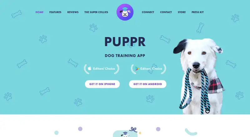 Puppr's own site