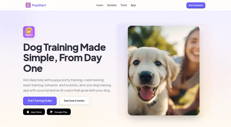 PupStart's own site