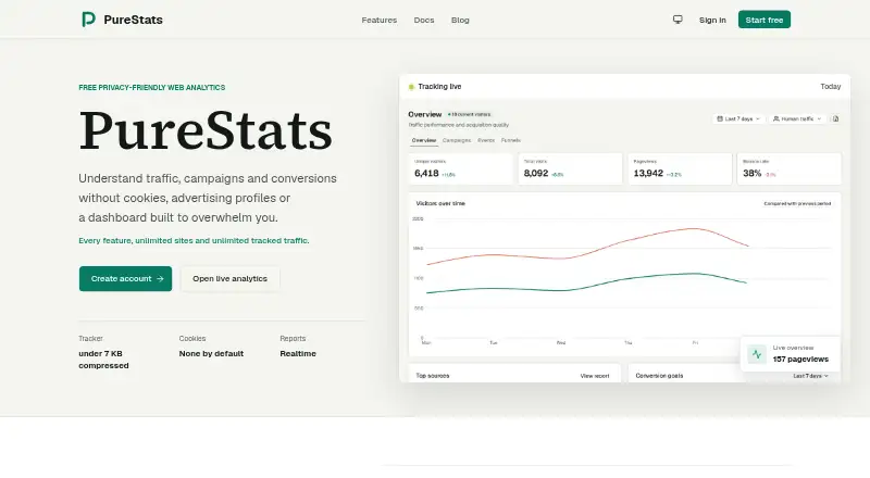 PureStats's own site