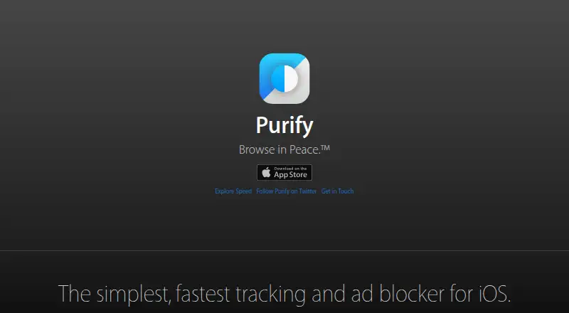 Purify's own site