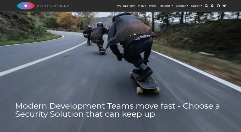PurpleTeam's own site