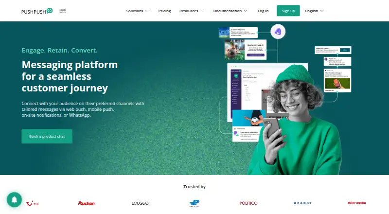 PushPushGo's own site