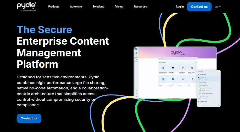 Pydio Cells's own site