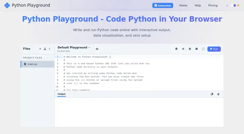 Python Playground's own site