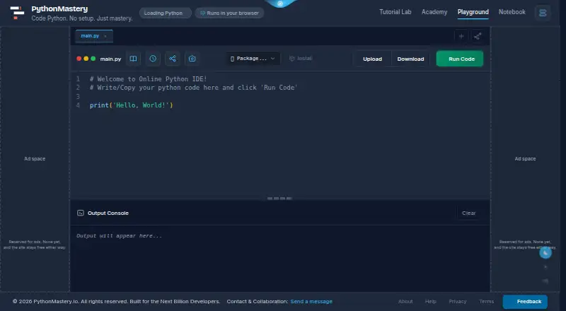 PythonMastery's own site