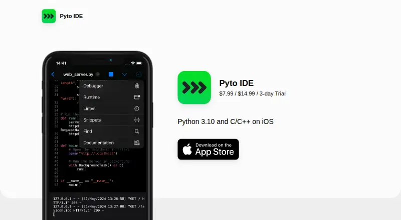 Pyto's own site