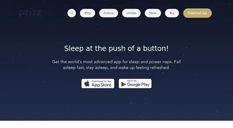 Pzizz's own site