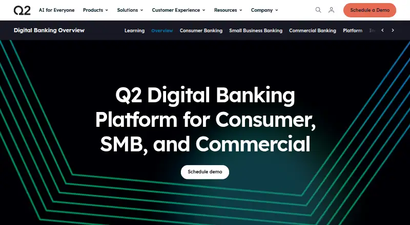 Q2 Digital Banking's own site