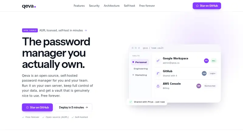 Qeva's own site