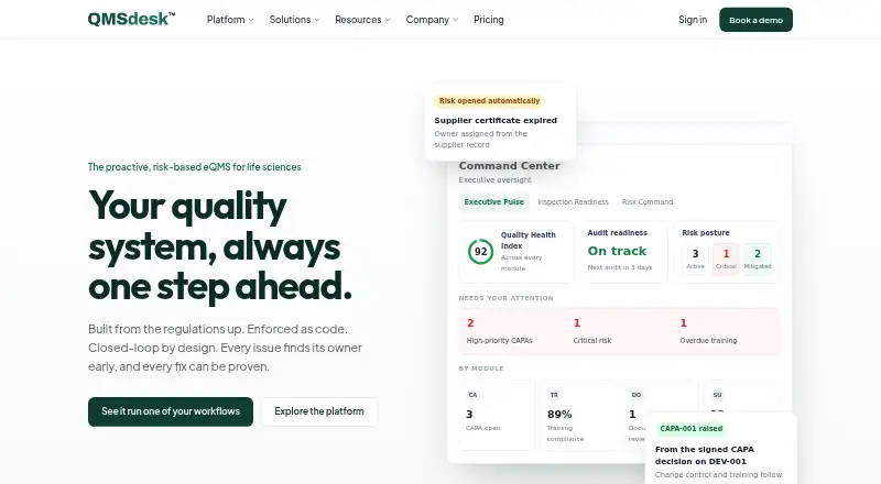 QMSdesk's own site