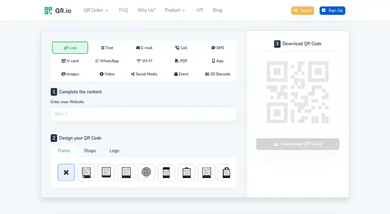 QR.io's own site