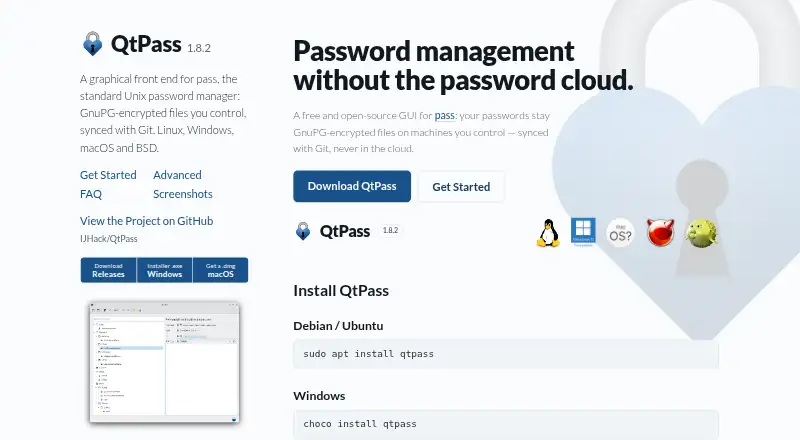 QtPass's own site